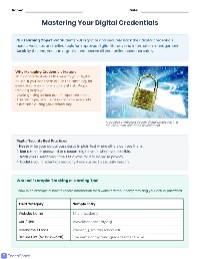 Digital Credentials Tracker