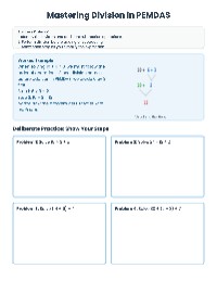 Division and PEMDAS Basics