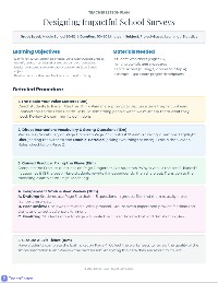 Crafting Effective Survey Questions