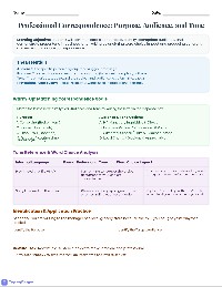 Business Letter Writing Practice