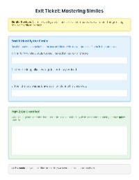 Comparing with Similes