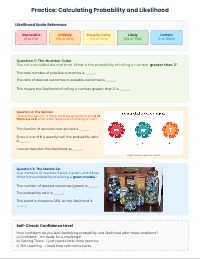 Understanding Probability and Likelihood Entrance Ticket