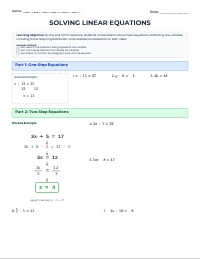 Mastering Linear Equations with One Variable