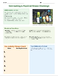Geocache Adventure PE Worksheet