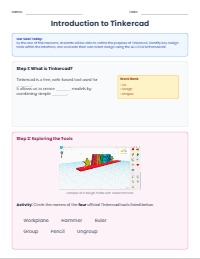 Exploring Design and Technology with Tinkercad