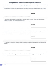 3rd Grade Multiplication and Division Word Problems