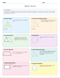 GCSE Maths Foundation Perimeter and Area Starter