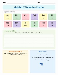 Alphabet and Vocabulary Activities