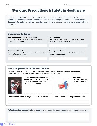 Infection Control Practices Worksheet