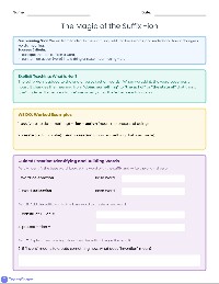 Understanding the Suffix -ion