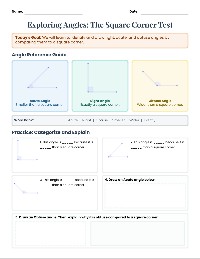Exploring Angles: Right, Acute, Obtuse