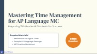 Time Management for AP MC
