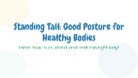 Good Posture Practices