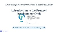 Introduction to Product Development Cycle