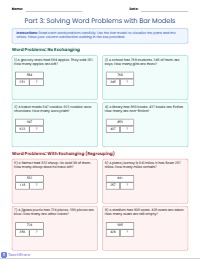 Mastering Three-Digit Subtraction with Bar Models