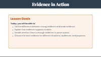 Mastering Evidence: Quality, Sufficiency, and Impact