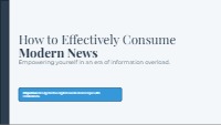 Navigating the News: Media Literacy for 10th Graders