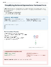 Simplifying Rational Expressions