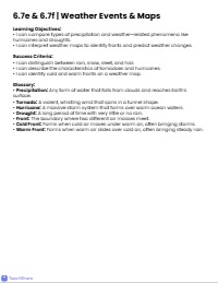 6.7e & 6.7f | Weather Events & Maps