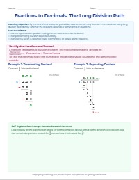 Converting Fractions to Decimals Masterclass