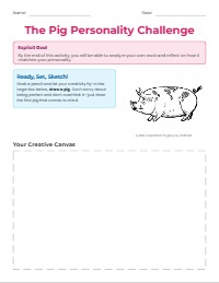 The Pig Personality Drawing Challenge