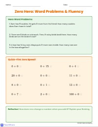 Addition Strategies: Zero, One, and Doubles