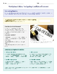 Conflict of Interest Quick Check