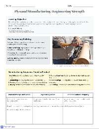 Plywood Manufacturing Process Assessment