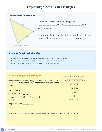 Medians and Altitudes Scaffolded Practice