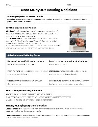 Housing Decision Case Studies