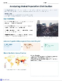 Population Clusters and Geographic Factors