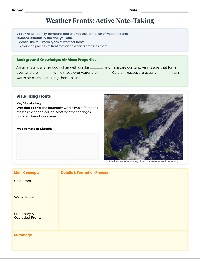 Weather Fronts Guided Notes