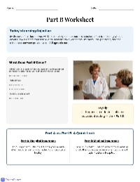 Worksheet | Medicare Part B