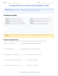 Vocabulary and Grammar Skills Builder
