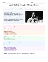 Learning About Martin Luther King Jr.
