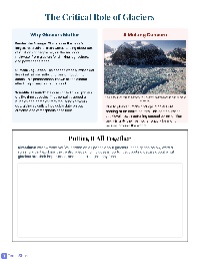 Understanding Glaciers and Their Impact