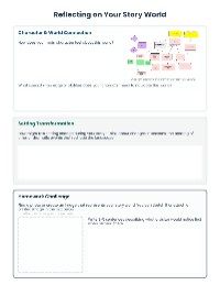 Story Lab: Settings Worksheet