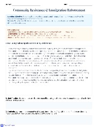 Immigration Activism Analysis