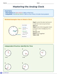 Mastering the Clock: Telling Time Intervention