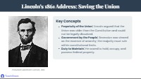 Inaugural Visions: Lincoln vs. Davis