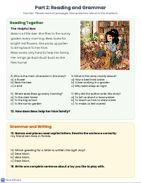 Incoming Second Grade Language Arts Pre-Assessment