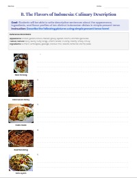 Describing Iconic Indonesian Culinary Delights