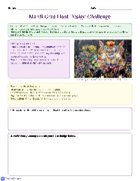 Miniature Mardi Gras Float Design
