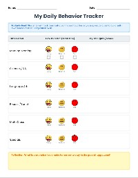 Daily Behavior Tracker