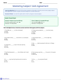 Mastering Subject and Verb Agreement Review