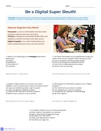 Digital Explorer: Staying Safe Online
