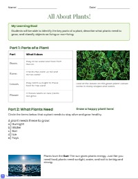 Exploring Living Things: Plants and Animals