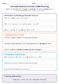 Somatic Release & Inner Child Healing Worksheet
