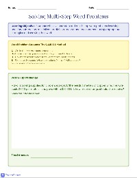 Word Problems Practice Worksheets