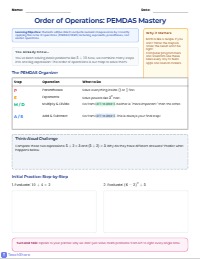 Mastering the Order of Operations